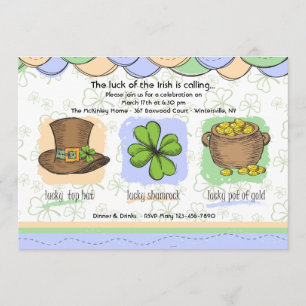 Invitación de Suerte Irlandesa