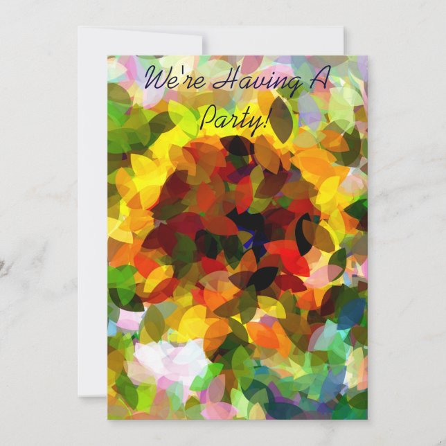 INVITACIÓN DE SUNFLOWERS (Anverso)