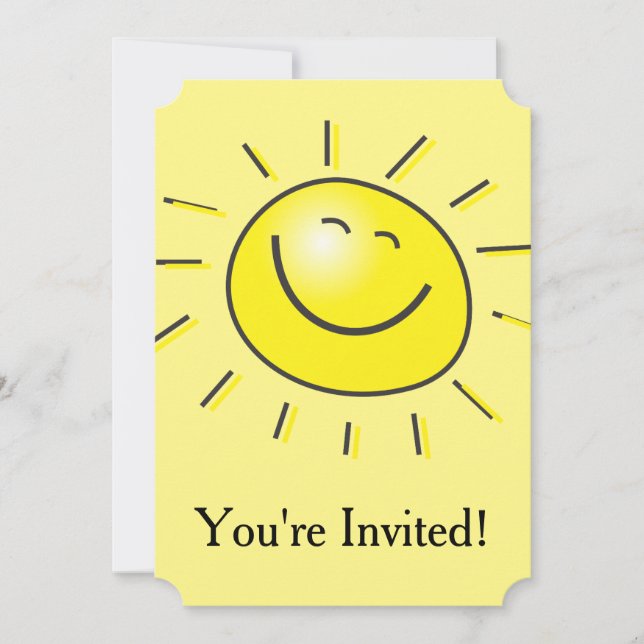 Invitación de Sunshine Party (Anverso)