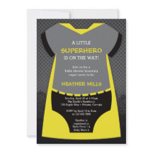 Invitación de superhéroe a Baby Shower para Reena