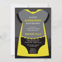 Invitación de superhéroe a Baby Shower para Reena
