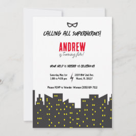 Invitación de superhéroes
