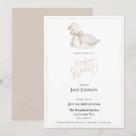Invitación de Swan Baby Shower