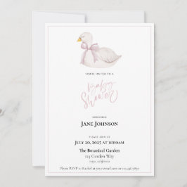 Invitación de Swan Baby Shower