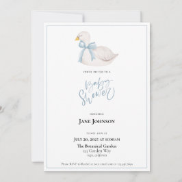 Invitación de Swan Baby Shower