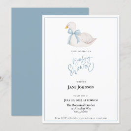 Invitación de Swan Baby Shower