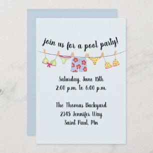 Invitación de Swimsuit