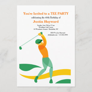 Invitación de Swing de Golf