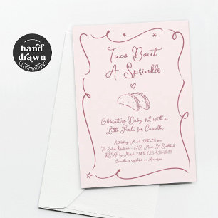 Invitación de Taco Bout a Baby Sprinkle