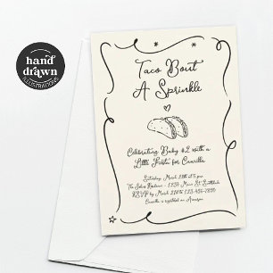 Invitación de Taco Bout a Baby Sprinkle