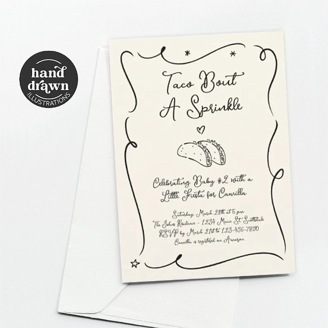 Invitación de Taco Bout a Baby Sprinkle (Subido por el creador)