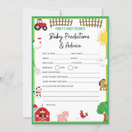 Invitación de tamaño de juego de Baby Shower para 