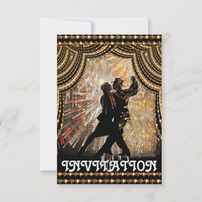 Invitación de Tango Latin Dance Party (Anverso)