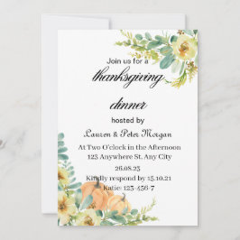 Invitación de Tanquesgiving