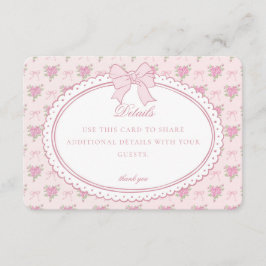 Invitación de tarjeta con detalles florales elegan