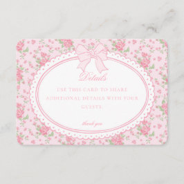 Invitación de Tarjeta con Detalles Florales Elegan