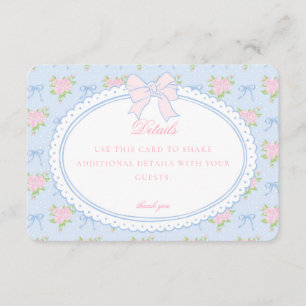 Invitación de Tarjeta con Detalles Florales Elegan