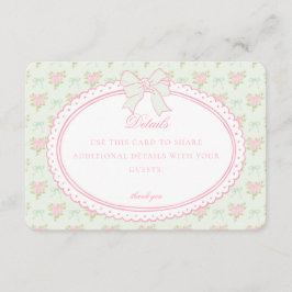 Invitación de Tarjeta con Detalles Florales Elegan