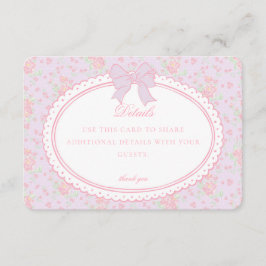 Invitación de tarjeta con detalles florales elegan