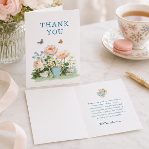 Invitación de tarjeta de agradecimiento para fiest