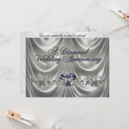 Invitación de tarjeta de aniversario de bodas de d