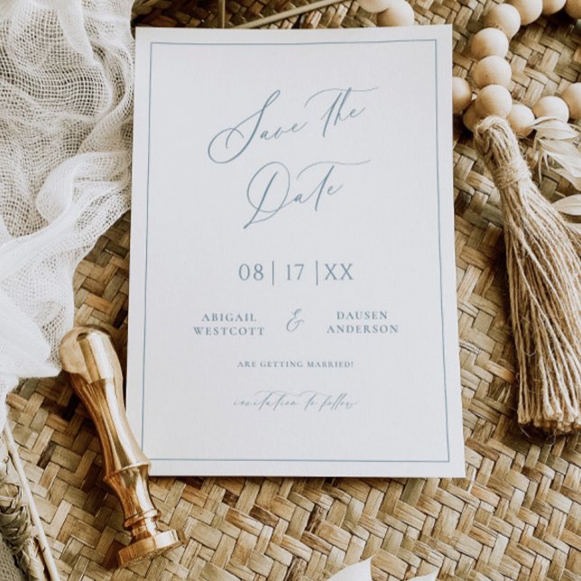 Invitación de tarjeta de anuncio de fecha de boda  (Subido por el creador)