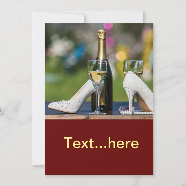 Invitación de Tarjeta de Boda (Anverso)