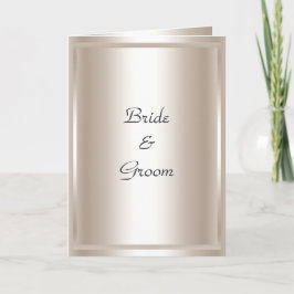 Invitación de Tarjeta de Boda Plata