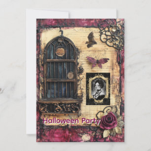 Invitación de Tarjeta de Fiesta de Halloween de Da