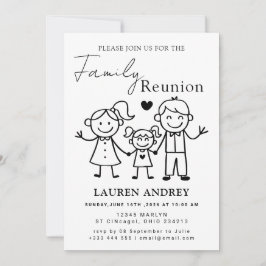 Invitación de Tarjeta de Fiesta de Reunión Familia