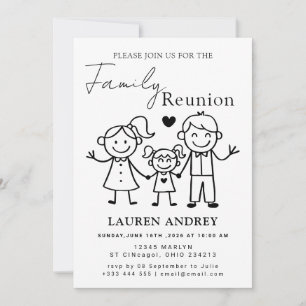 Invitación de Tarjeta de Fiesta de Reunión Familia