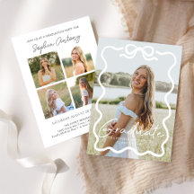 Invitación de Tarjeta de Graduación Fiesta con Fot