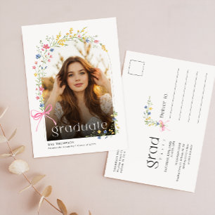 Invitación de Tarjeta de Graduación Fiesta con Fot