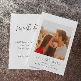 Invitación de tarjeta de guardar boda I Boda elega