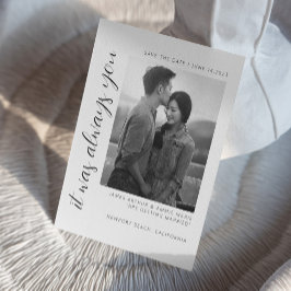 Invitación de tarjeta de guardar boda I Boda elega