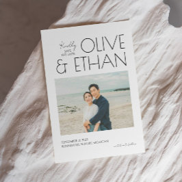 Invitación de tarjeta de guardar boda I Boda elega