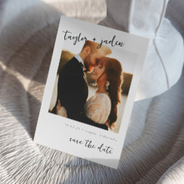 Invitación de tarjeta de guardar la boda I Boda el