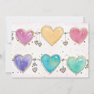 Invitación de Tarjeta de San Valentín con Corazone