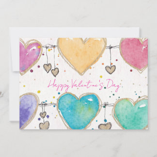 Invitación de Tarjeta de San Valentín con Corazone
