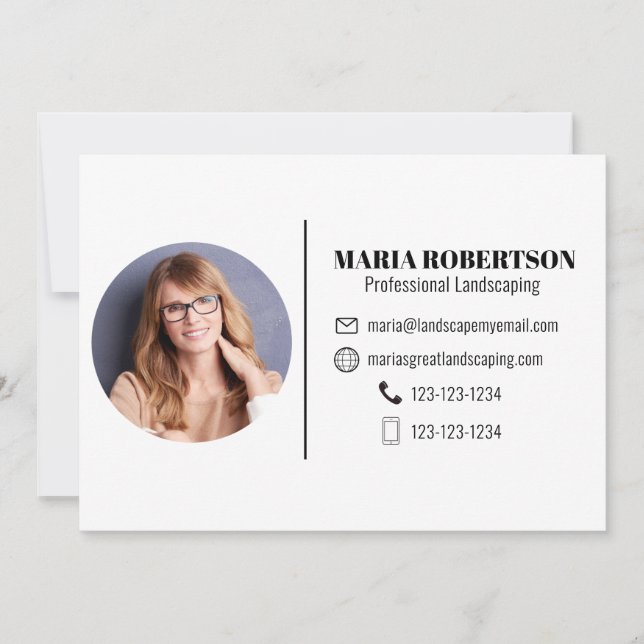 invitación de tarjeta de visita (Anverso)