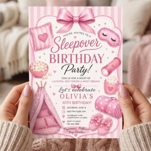 Invitación de Tarjeta Impresa para Fiesta de Cumpl