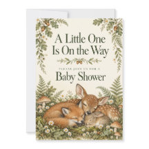 Invitación de Tarjeta para Escribir para Baby Show