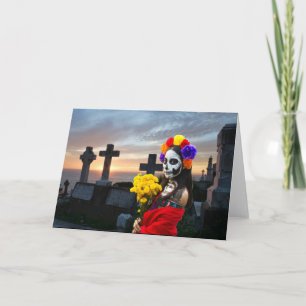 Invitación de Tarjeta para la Fiesta de La Catrina