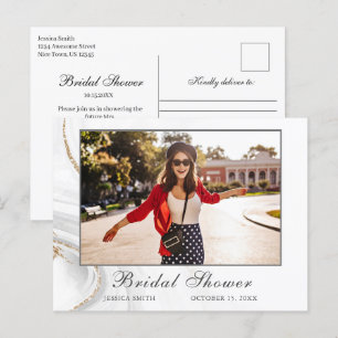 Invitación de Tarjeta Postal con Foto para Despedi