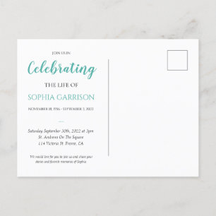 Invitación de Tarjeta Postal de Celebración de Vid