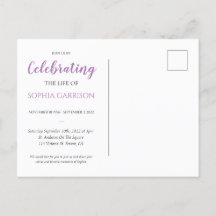 Invitación de Tarjeta Postal de Celebración de Vid