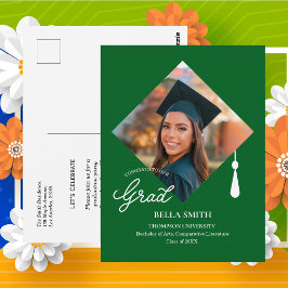 Invitación de Tarjeta Postal de Fiesta de Graduaci