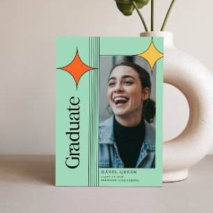 Invitación de Tarjeta Postal de Graduación con Fot