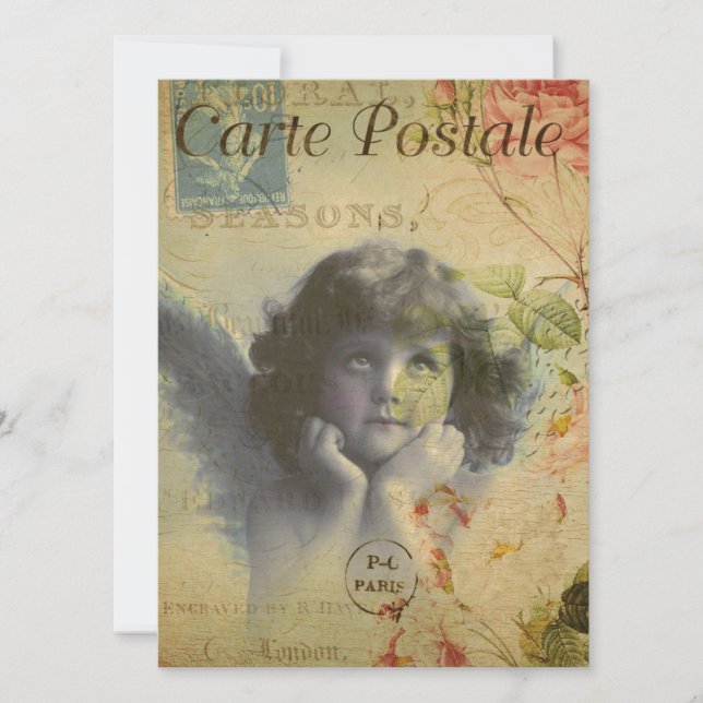 Invitación de Tarjeta Postal Francesa (Anverso)