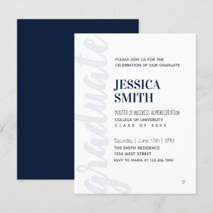 Invitación de Tarjeta Postal Moderna Simple para F